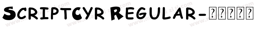 ScriptCyr Regular字体转换